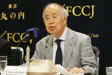 日本外国特派員協会で会見を行ったKADOKAWAの前会長の角川歴彦氏