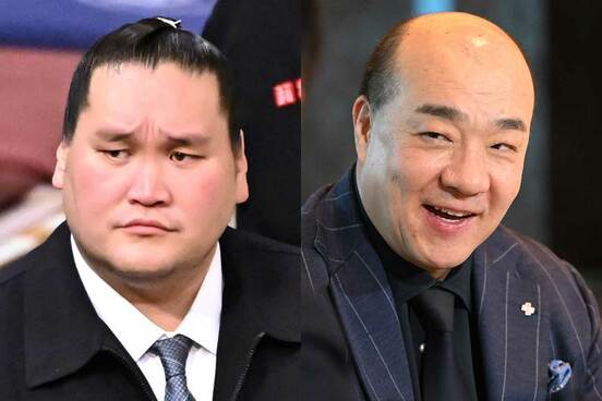 伊勢ケ浜親方（左）への厳正処分を求めた西村誠司氏