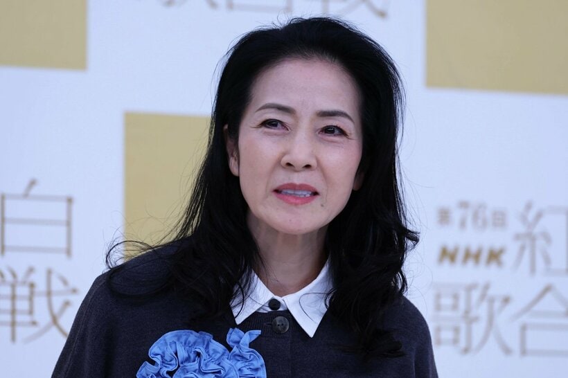 リハーサルを終えた坂本冬美