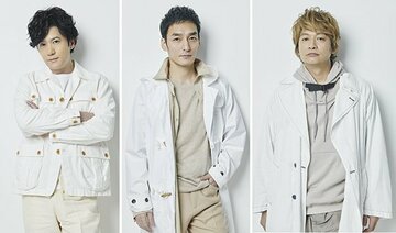  左から稲垣、草なぎ、香取