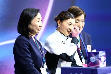 涙する坂本花織