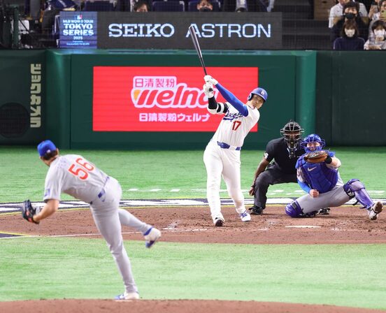 ３月１９日のカブス戦で今季１号弾を放った大谷翔平