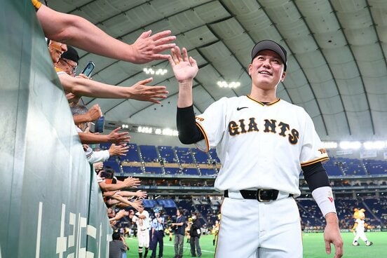 試合後も笑顔だった巨人・坂本勇人