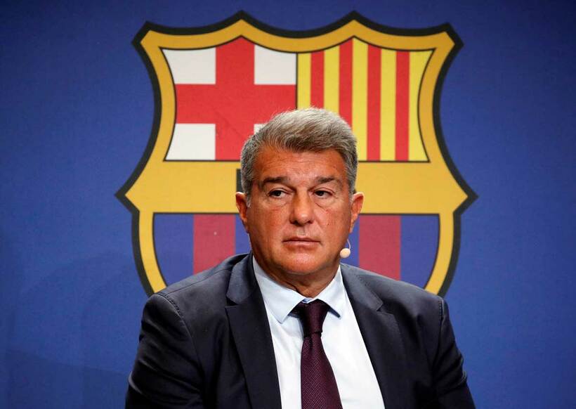  バルセロナのラポルタ会長（ロイター）