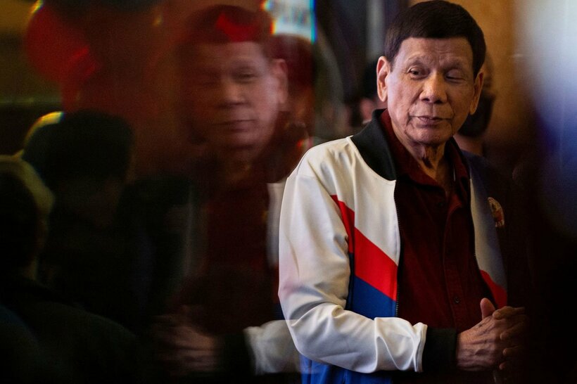 逮捕されたドゥテルテ前大統領（ロイター）