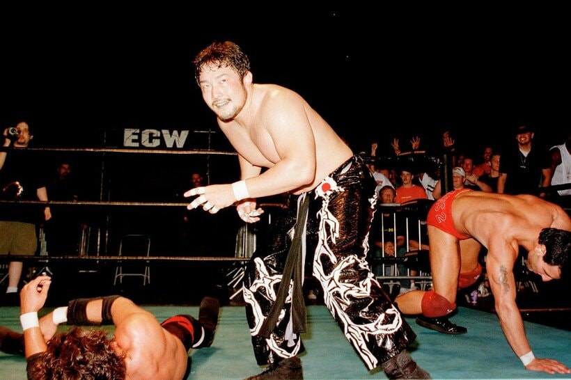 ECWで少し壊れたキャラを見せたTAJIRI（00年7月）