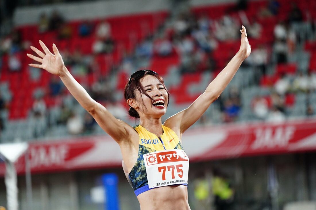 6月の日本選手権女子5000メートルで初優勝を果たした山本有真(積水化学提供)