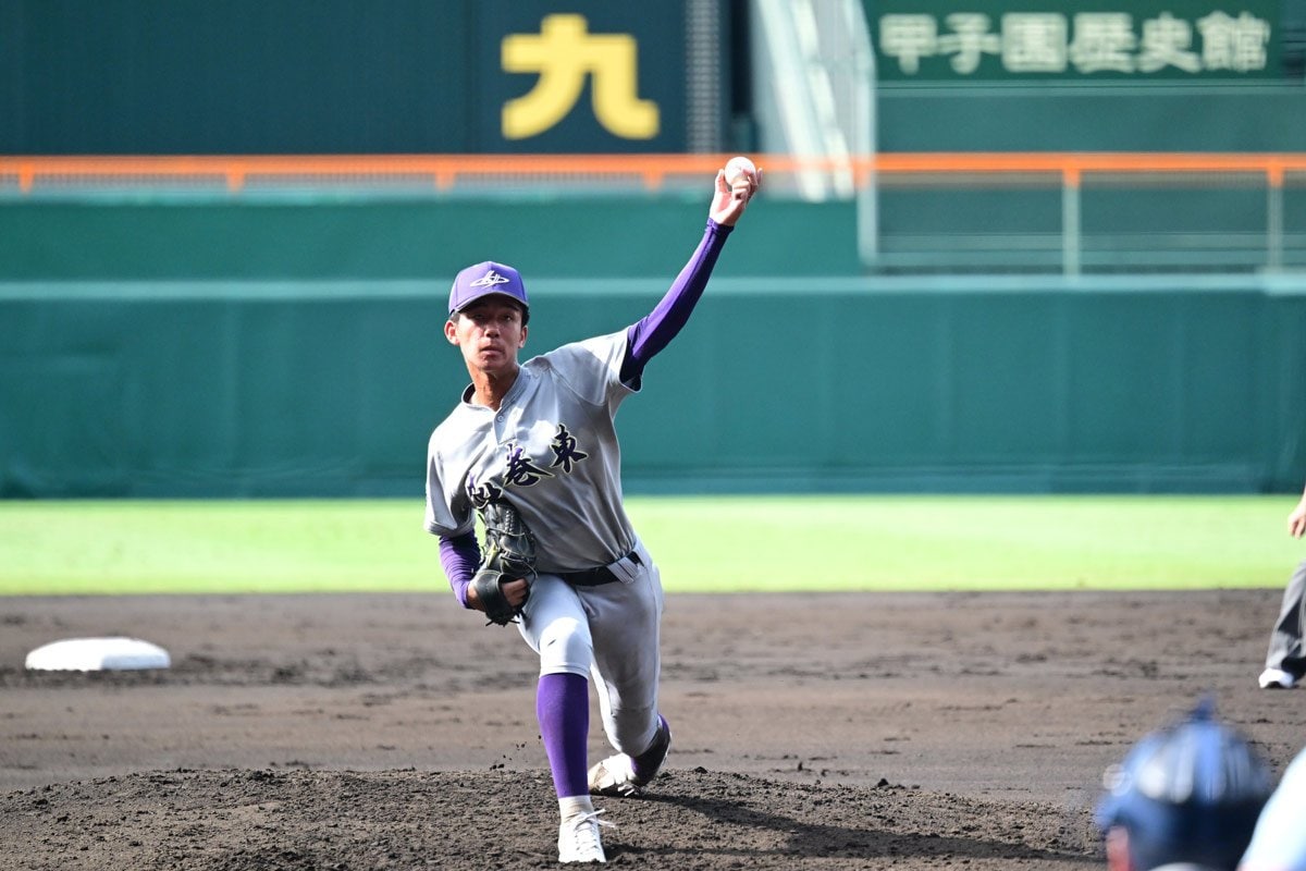 先発した花巻東・萬谷堅心