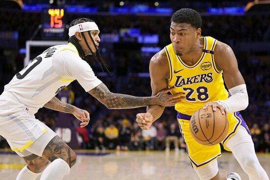 直近の試合で評価を一気に上げたレイカーズ・八村塁（ロイター）