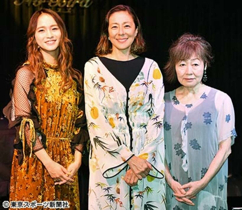  左からＬｅｏｌａ、ＲＩＫＡＣＯ、筒井ともみ氏