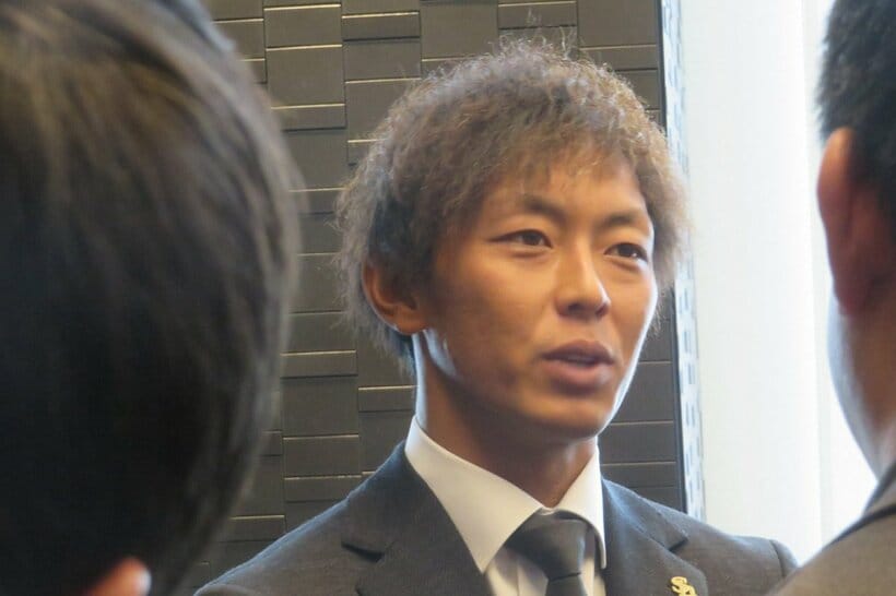 契約更改を終えたソフトバンクの今宮健太