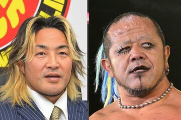 棚橋弘至（左）と葛西純