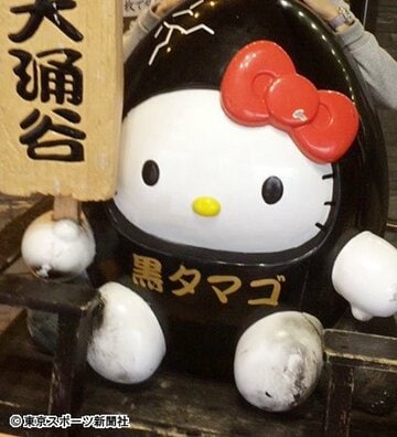【激レア生産終了品】箱根大涌谷ハローキティーちゃん黒玉子卵hello kitty 大涌谷くろたまご館［公式］｜箱根｜旅行・お土産・富士山 | 撮影
