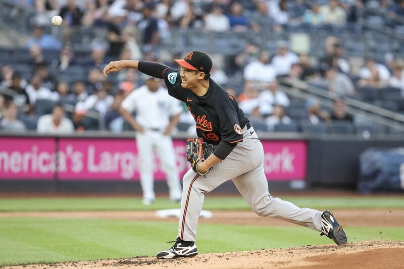 ヤンキース戦に登板した菅野智之（ロイター）