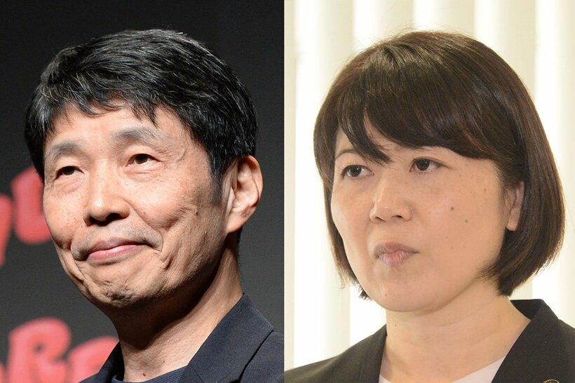 山本一太群馬県知事（左）と小川晶前橋市長