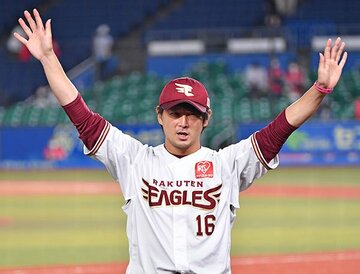  快投を続ける楽天・涌井
