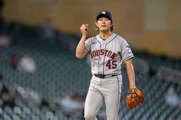 アストロズで現在は故障中の今井達也(ロイター)