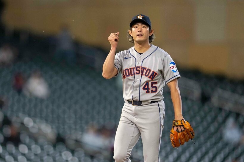 アストロズで現在は故障中の今井達也（ロイター）