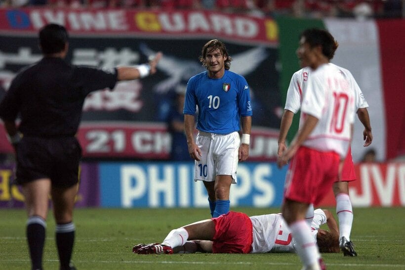 物議を醸した２００２年Ｗ杯のイタリア韓国戦