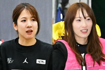 ともにＱＣ初出場の実森美祐(左)と高憧四季