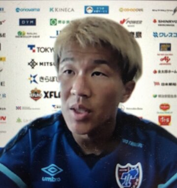  オンライン取材に応じた永井