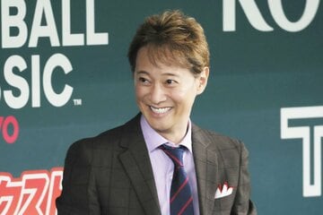 東京ドームでＷＢＣを取材する中居正広