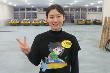 レース後はペラ調整に励んだ石村日奈那