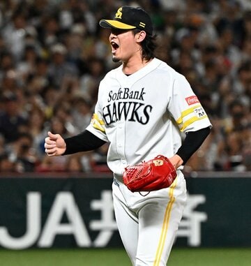 第３戦も９回を締めたソフトバンク・杉山一樹