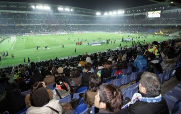  試合会場となる日産スタジアム
