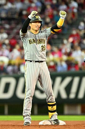  ６回、左前適時二塁打を放った北條史也（東スポＷｅｂ）