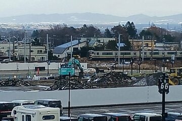 着々と工事が進む本拠地エスコンフィールド前