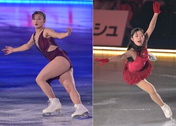 エース・坂本花織（左）とヒロイン候補・中井亜美
