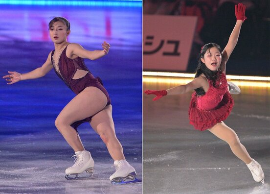 エース・坂本花織（左）とヒロイン候補・中井亜美