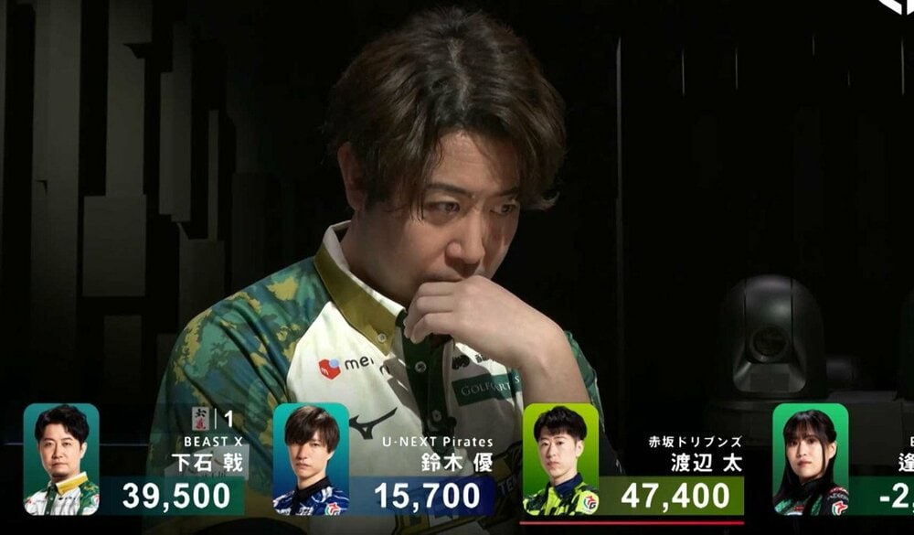 麻雀中はクールな下石選手