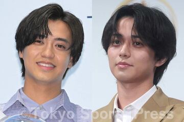 キンプリの高橋海人（左）と永瀬廉