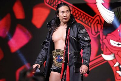 写真：【AEW】インターナショナル王者の竹下幸之介がオレンジ