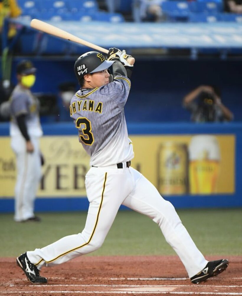  初回に３ランを放った阪神・大山