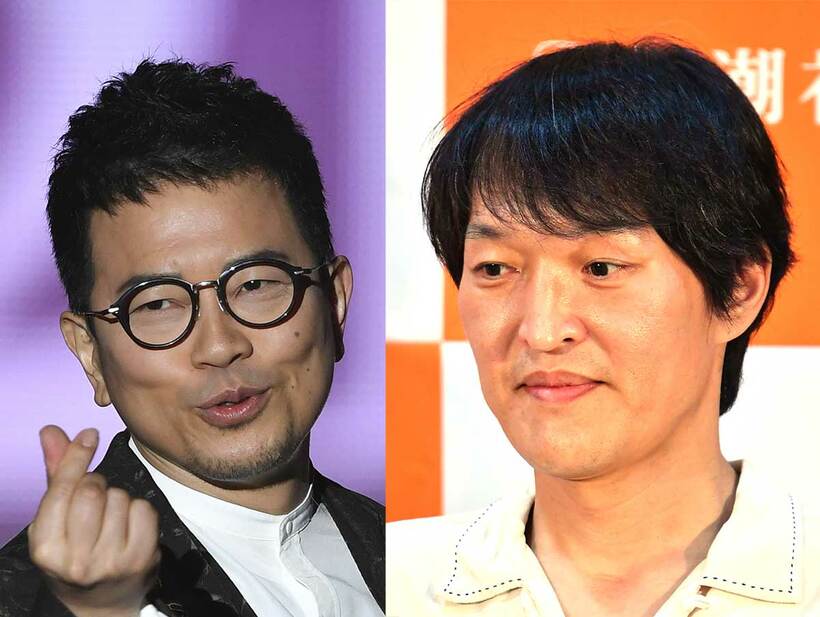  宮迫（左）と千原ジュニア