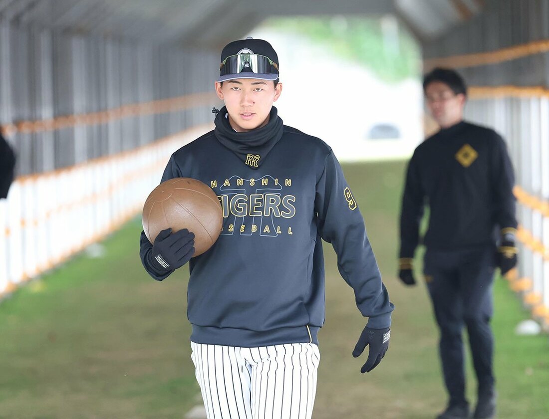 宜野座への合流初日は別メニューとなった阪神のドラ1・立石正広