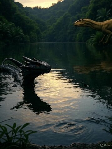 「チニ・レイク・モンスター」（AI「Grok３」による画像生成）