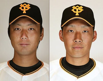 野球賭博を行っていた笠原（左）と松本竜