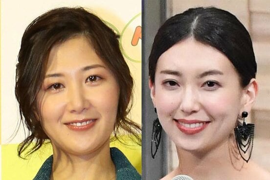 桑子アナ（左）と和久田アナ