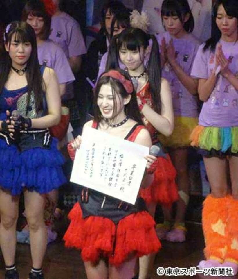  卒業ライブを行った水沢まい