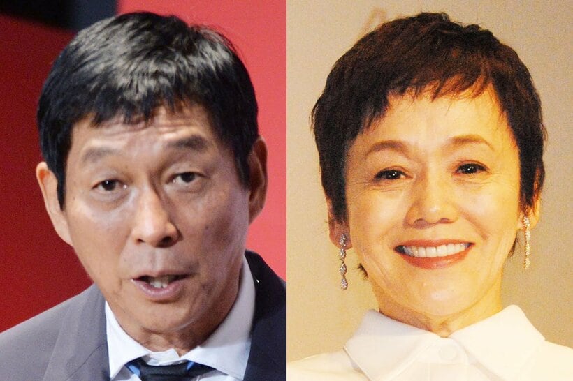 明石家さんま(左)と大竹しのぶ