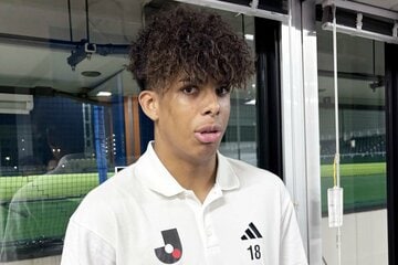 試合後の取材に応じたＦＷオリベイラ・フェリペ