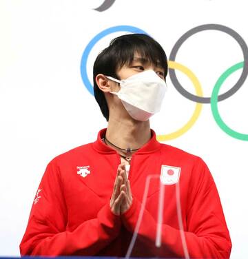  会見で競技を続ける意向を示した羽生結弦（東スポＷｅｂ）