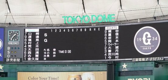  ともにコロナ感染者を出し、主力がリタイアした巨人－ヤクルト戦のオーダー（４月４日）