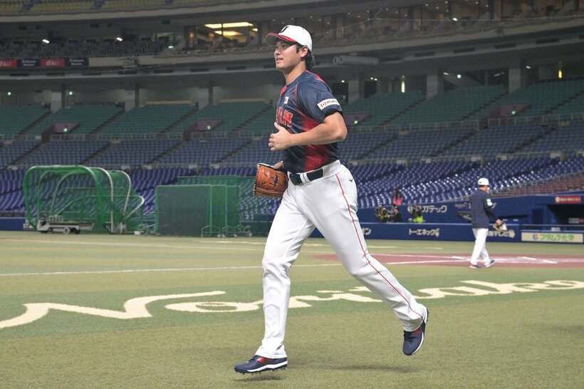 チームに合流した大谷翔平