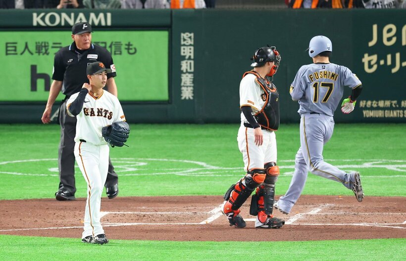 ２回、伊藤の適時二塁打で逆転された山城