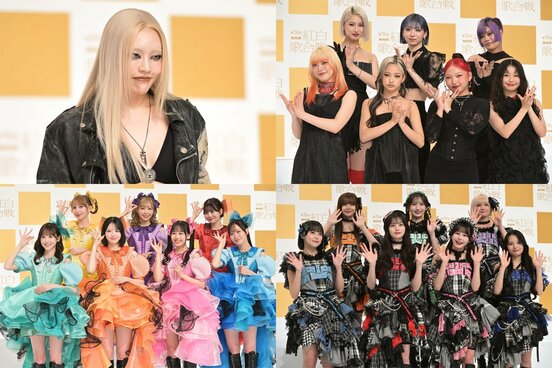 （時計回りで）ちゃんみな、HANA、CANDY TUNE、FRUITS ZIPPER